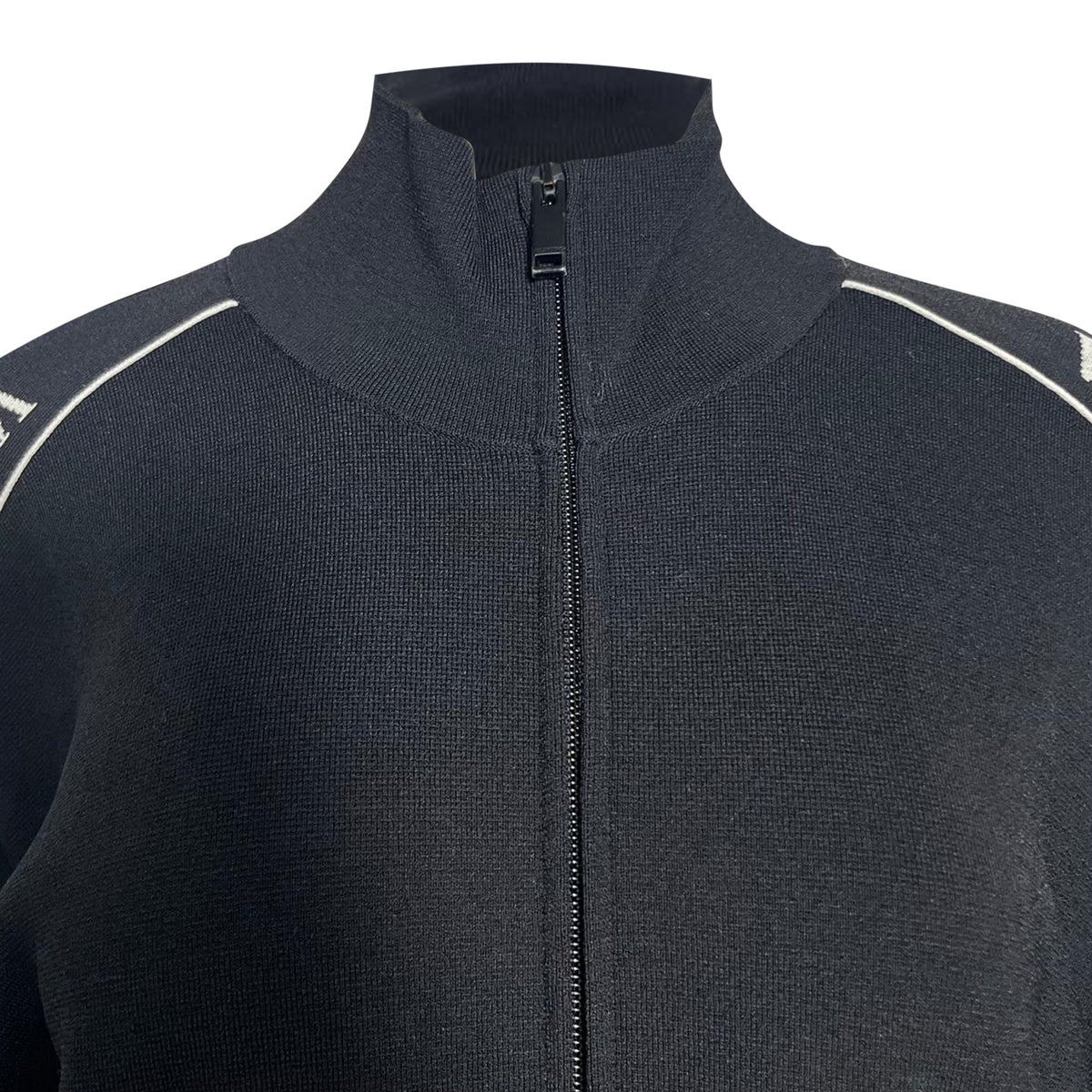 Valentino Garavani Logo-Tape Track Jacket in Black Viscose