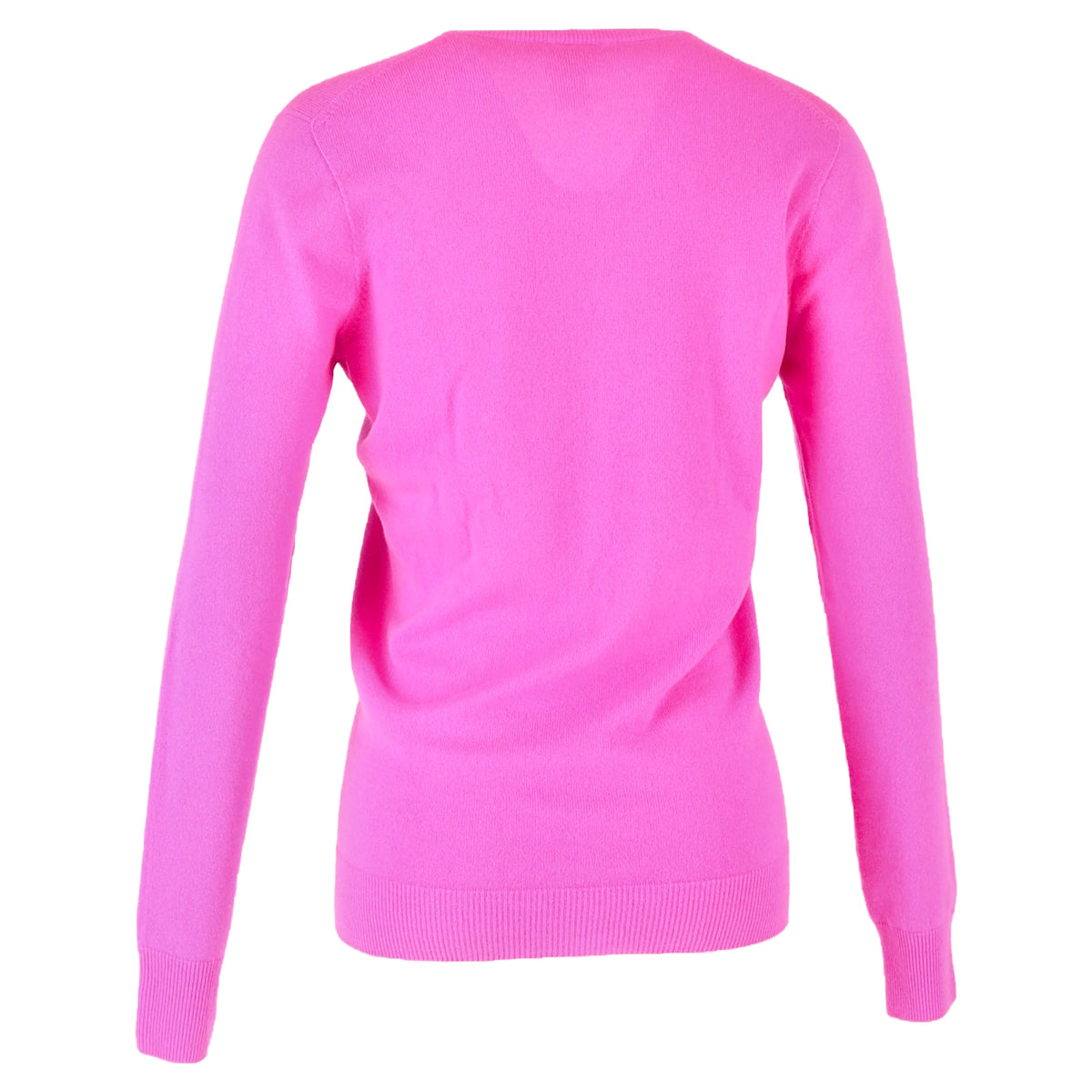 Bottega Veneta Knitted V-Neck Sweater in Pink Wool