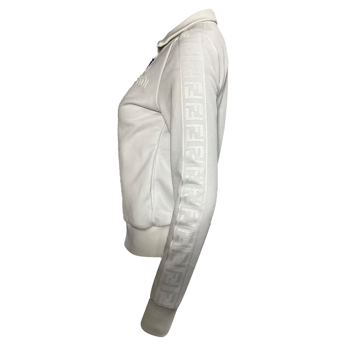 Fendi Track Jacket in White Cotton