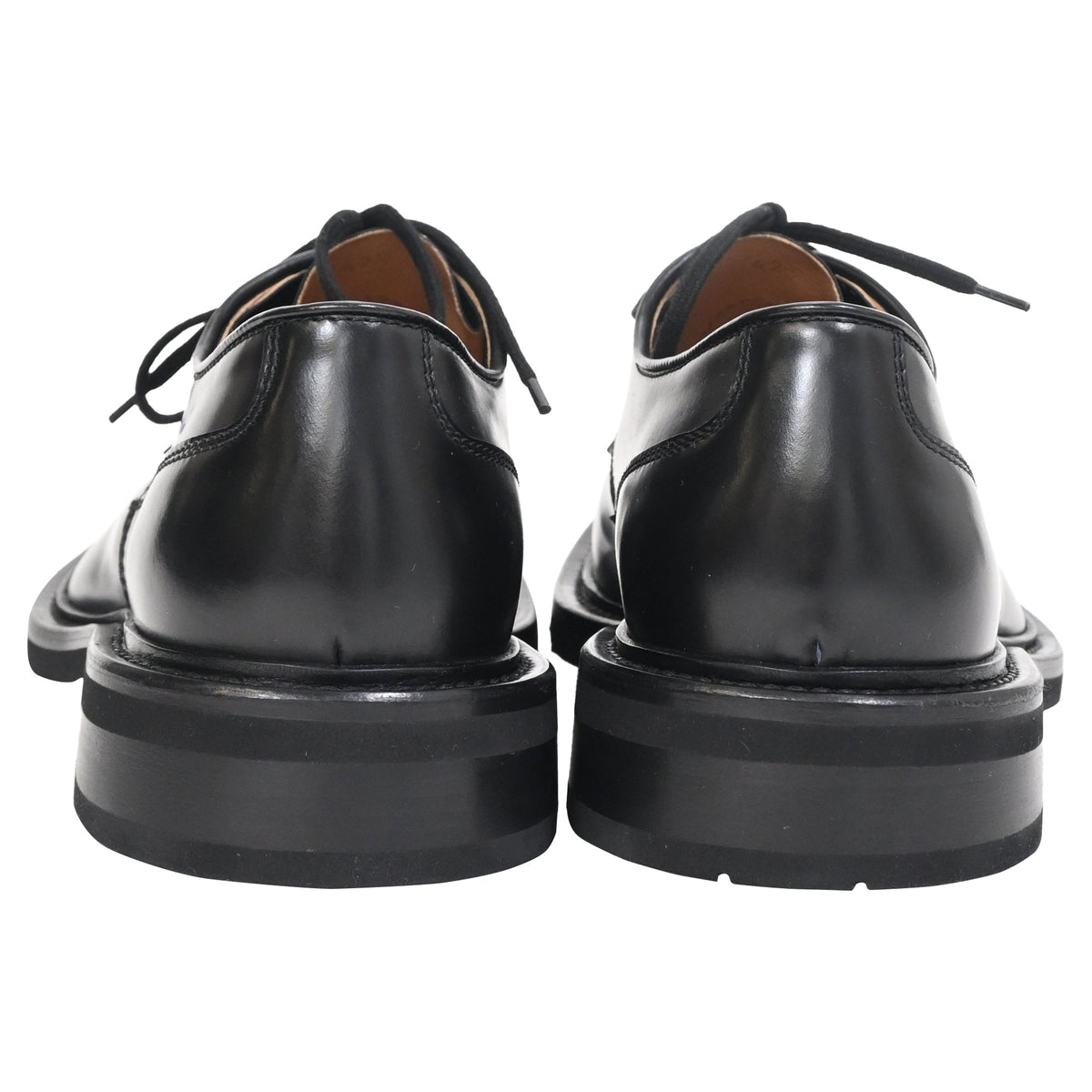 Bottega Veneta The Level Panelled Derby Shoes in Black Leather