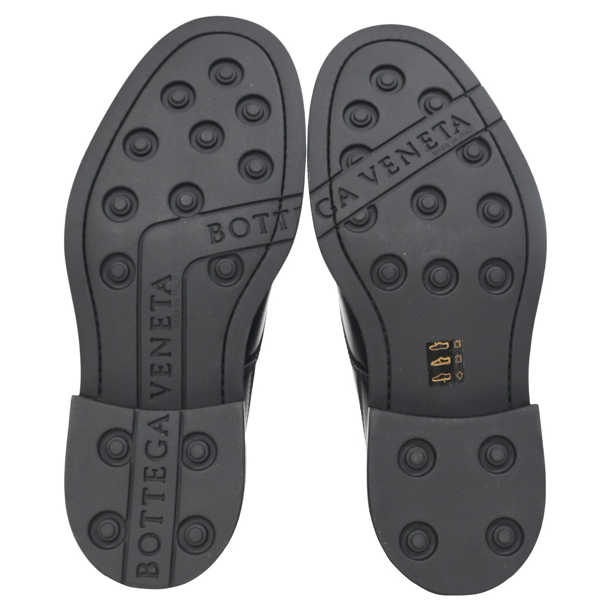 Bottega Veneta The Level Panelled Derby Shoes in Black Leather