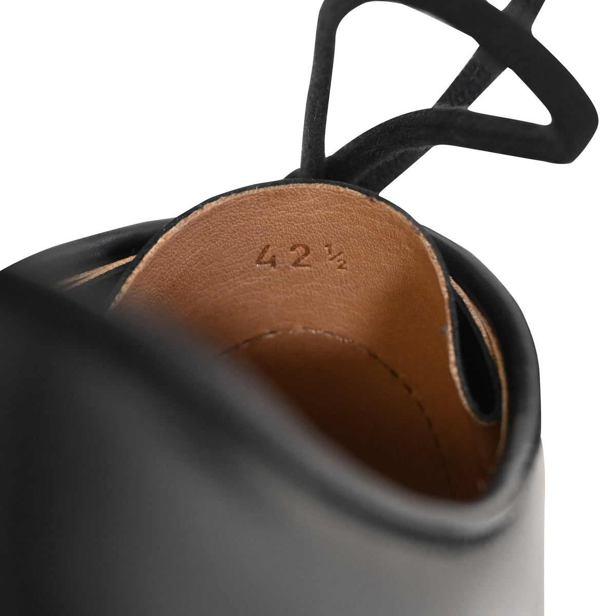 Bottega Veneta The Level Panelled Derby Shoes in Black Leather