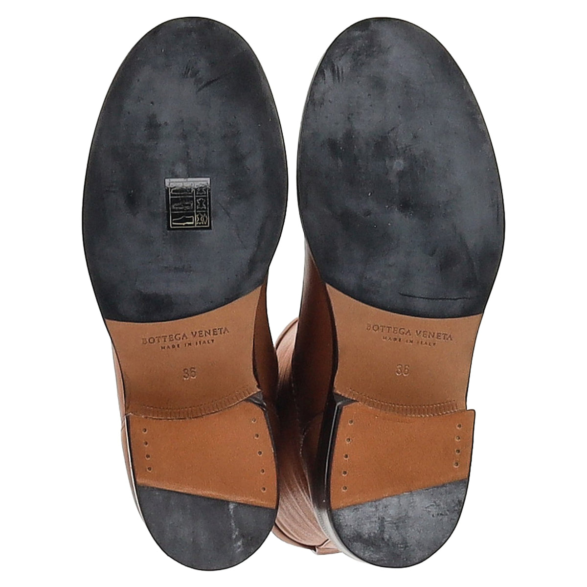 Bottega Veneta Biker Boots in Brown Leather