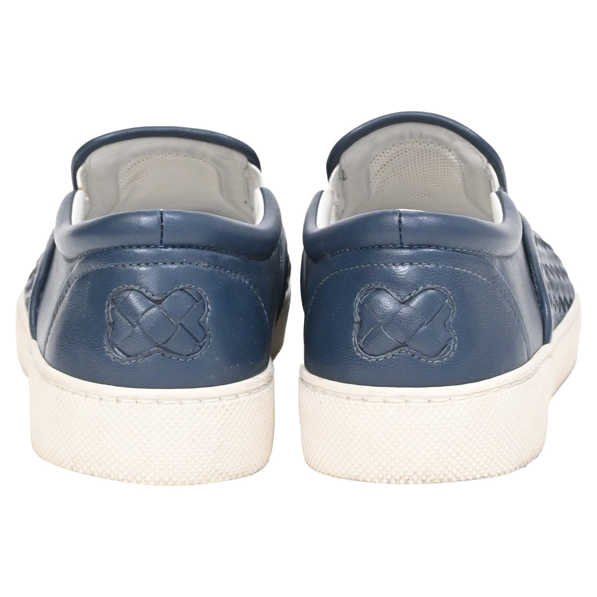 Bottega Veneta Dodger Slip-On Sneakers in Blue Leather