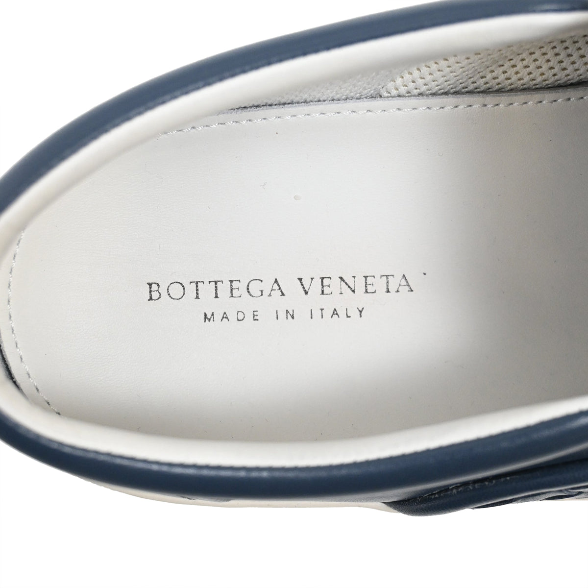 Bottega Veneta Dodger Slip-On Sneakers in Blue Leather