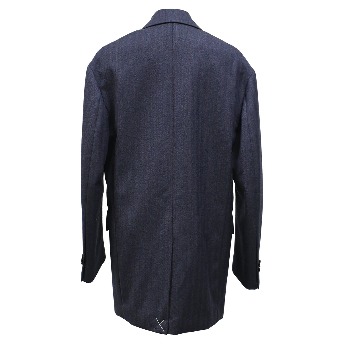 Bottega Veneta Double-Breasted Blazer in Navy Blue Wool