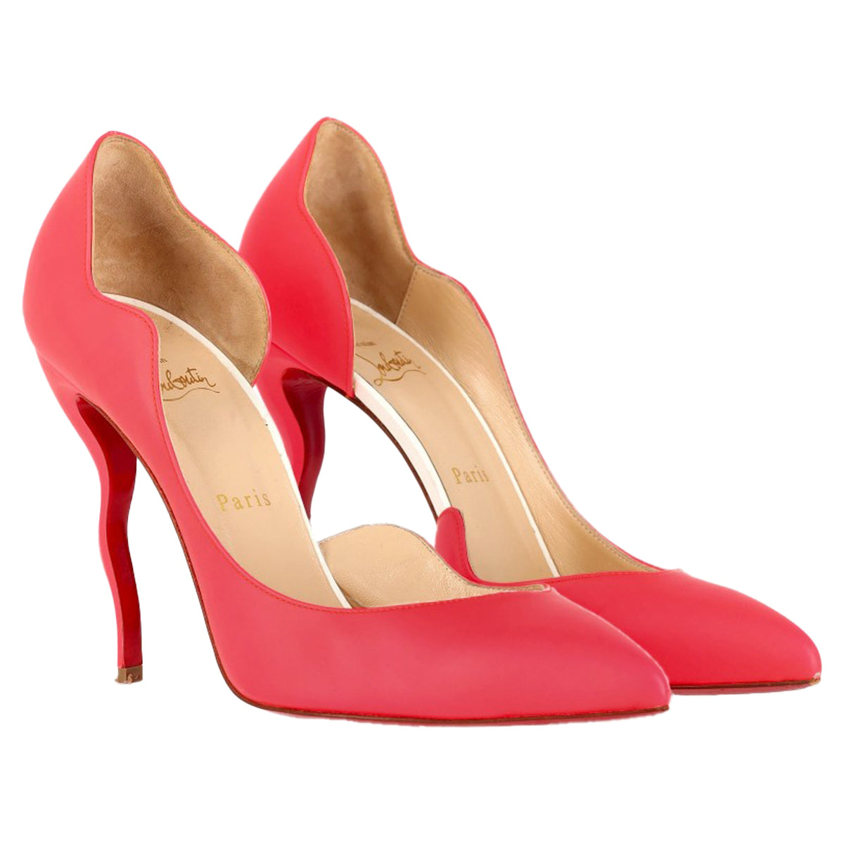 Christian Louboutin Dalida 120 Pumps in Pink Leather
