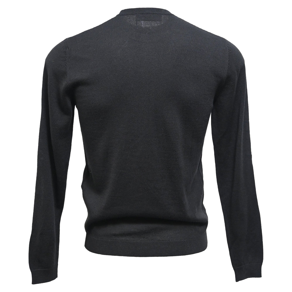 Fendi Logo Print Sweater in Black Wool