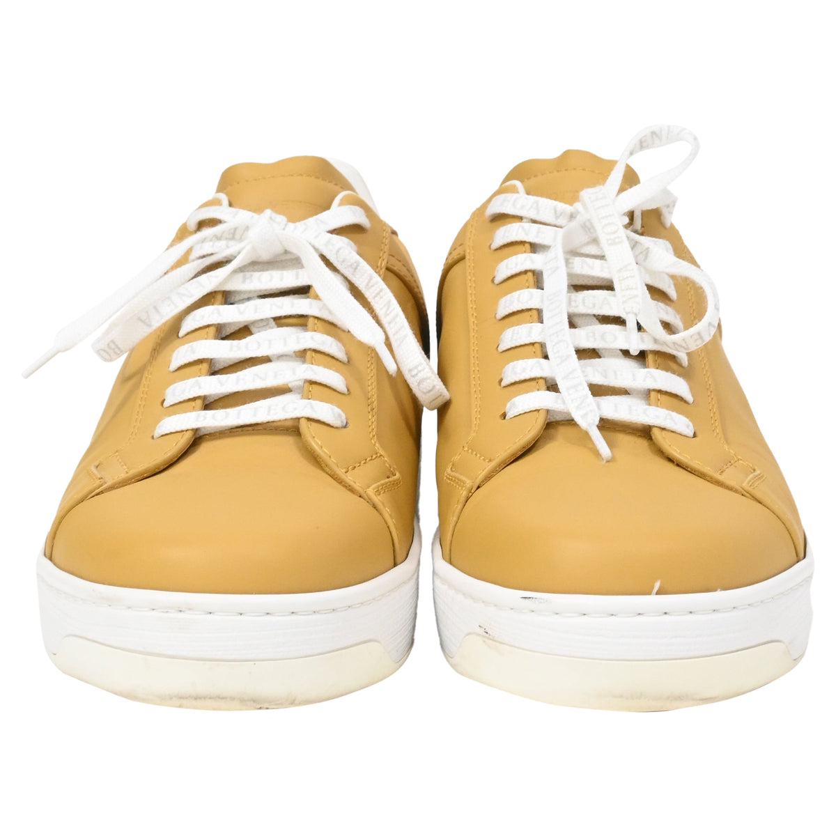 Bottega Veneta Low-Top Sneakers in Yellow Leather