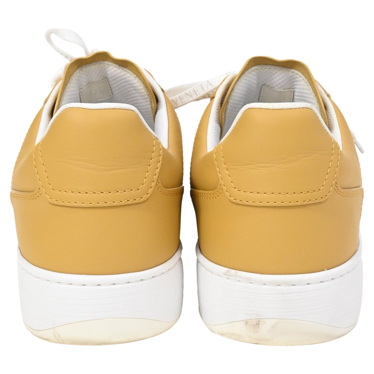 Bottega Veneta Low-Top Sneakers in Yellow Leather