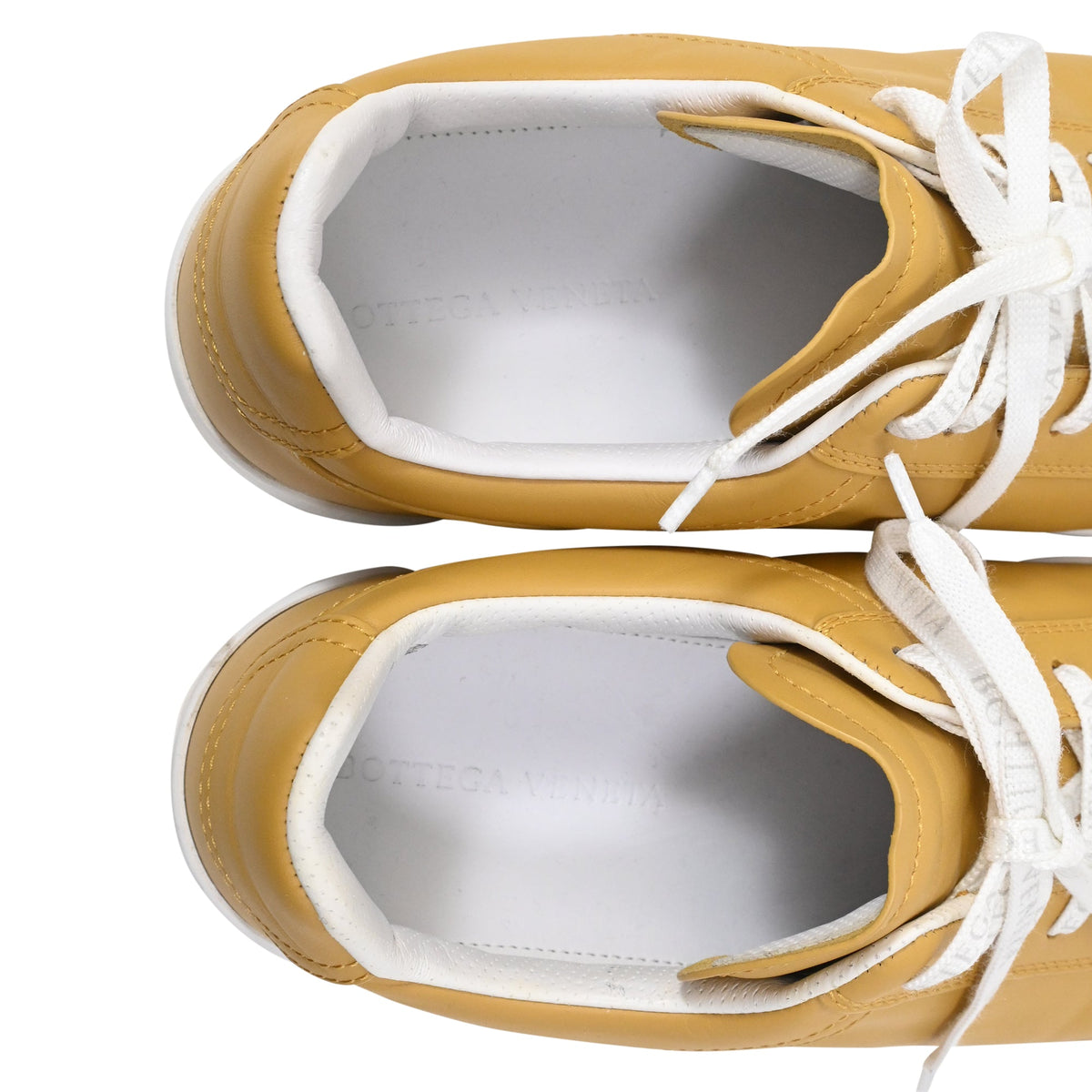Bottega Veneta Low-Top Sneakers in Yellow Leather