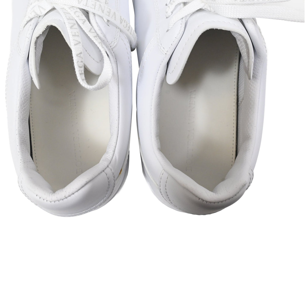 Bottega Veneta Low-Top Sneakers in White Leather