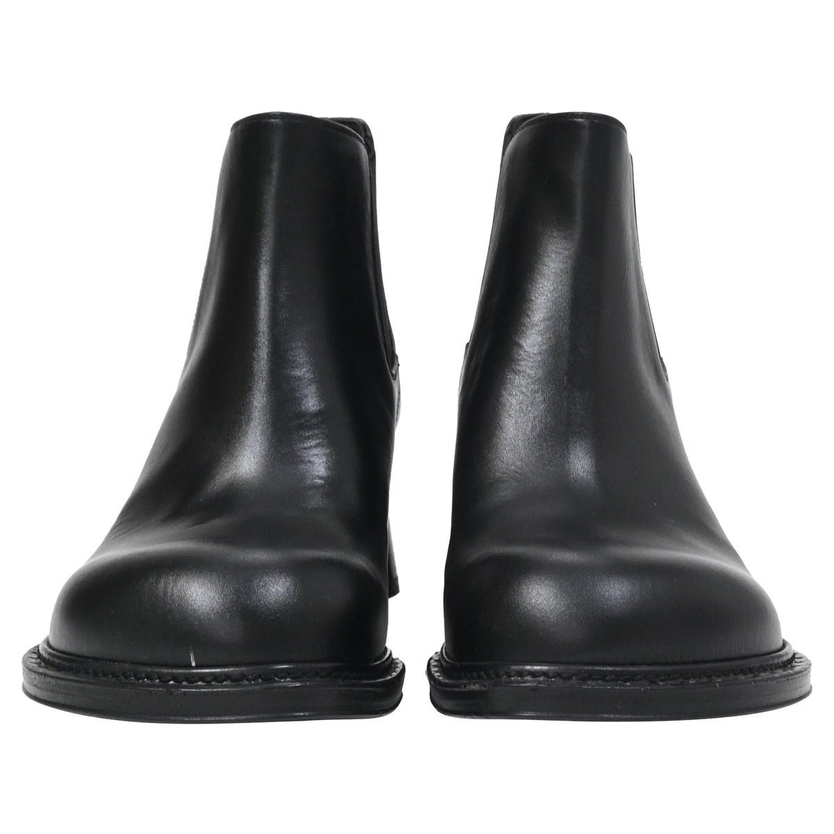 Bottega Veneta Cliff Chelsea Ankle Boots in Black Leather