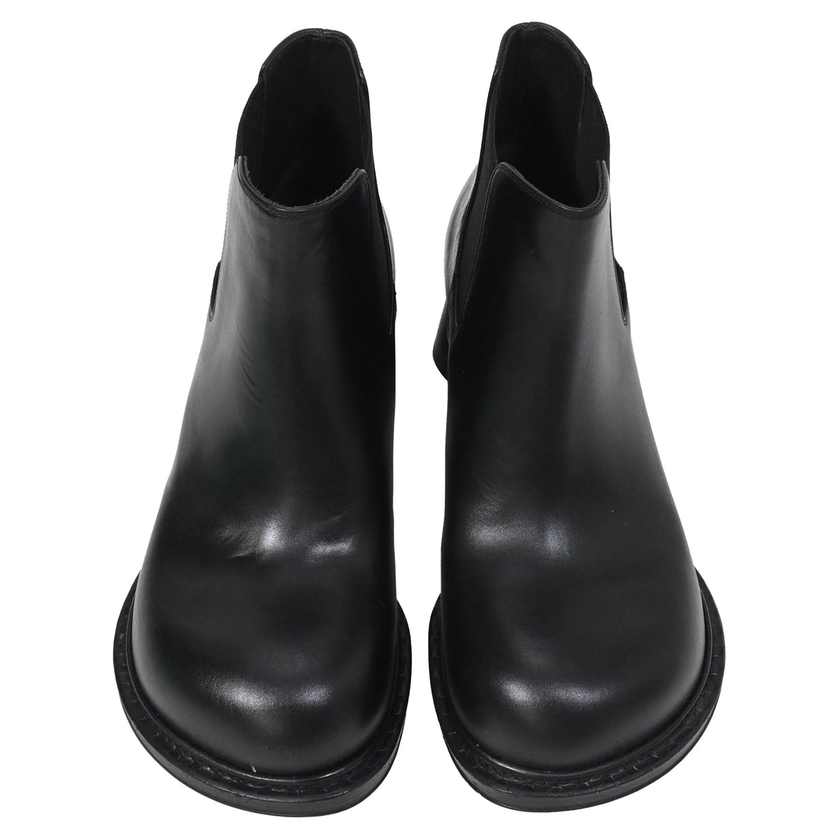 Bottega Veneta Cliff Chelsea Ankle Boots in Black Leather