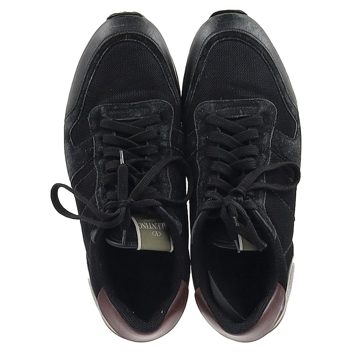 Valentino Garavani Rockrunner Sneakers in Black Mixed Media