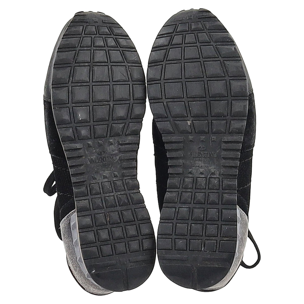 Valentino Garavani Rockrunner Sneakers in Black Mixed Media