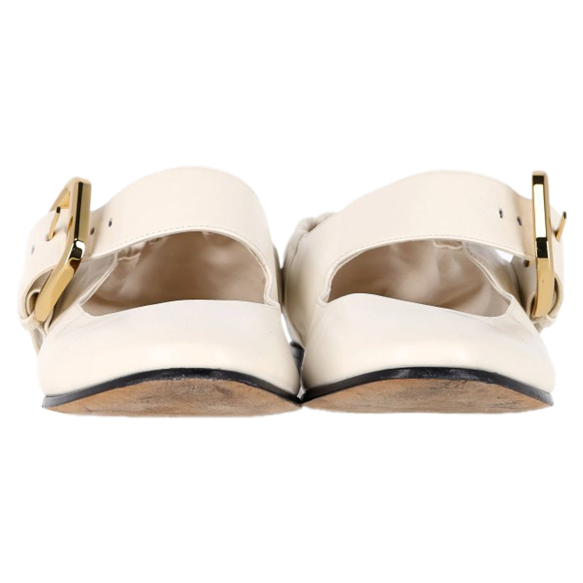 Bottega Veneta Astaire Mary-Jane Ballerina in Cream Leather