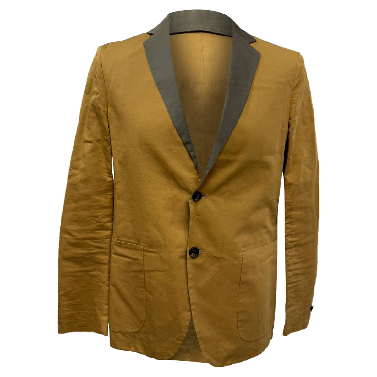 Fendi Single-Breasted Reversible Blazer in Brown Cotton