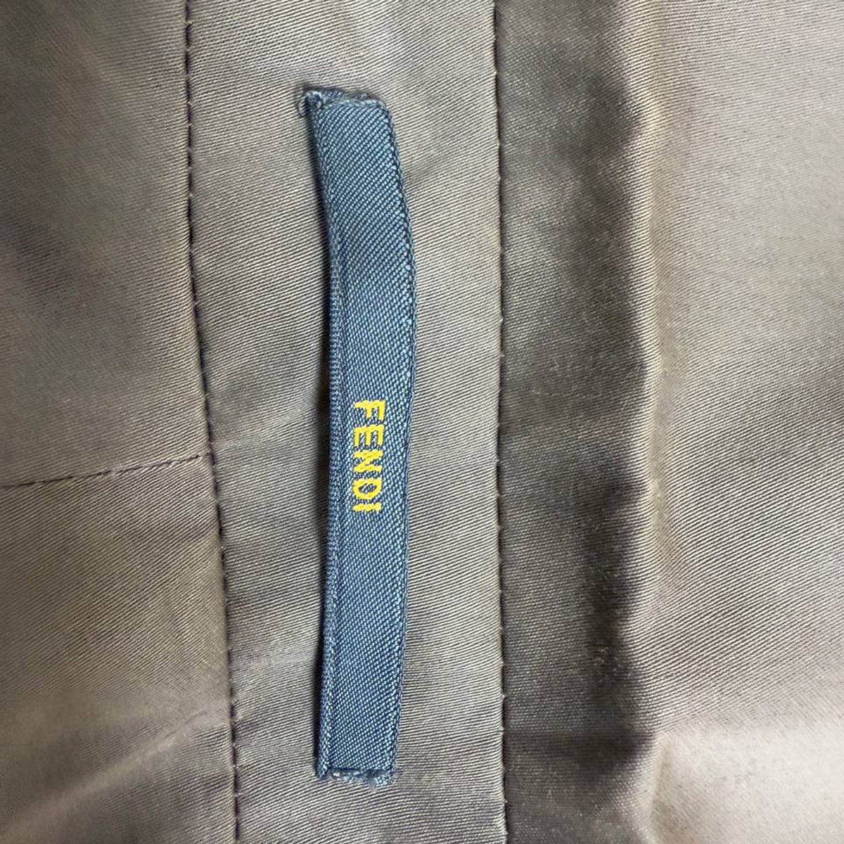 Fendi Single-Breasted Reversible Blazer in Brown Cotton