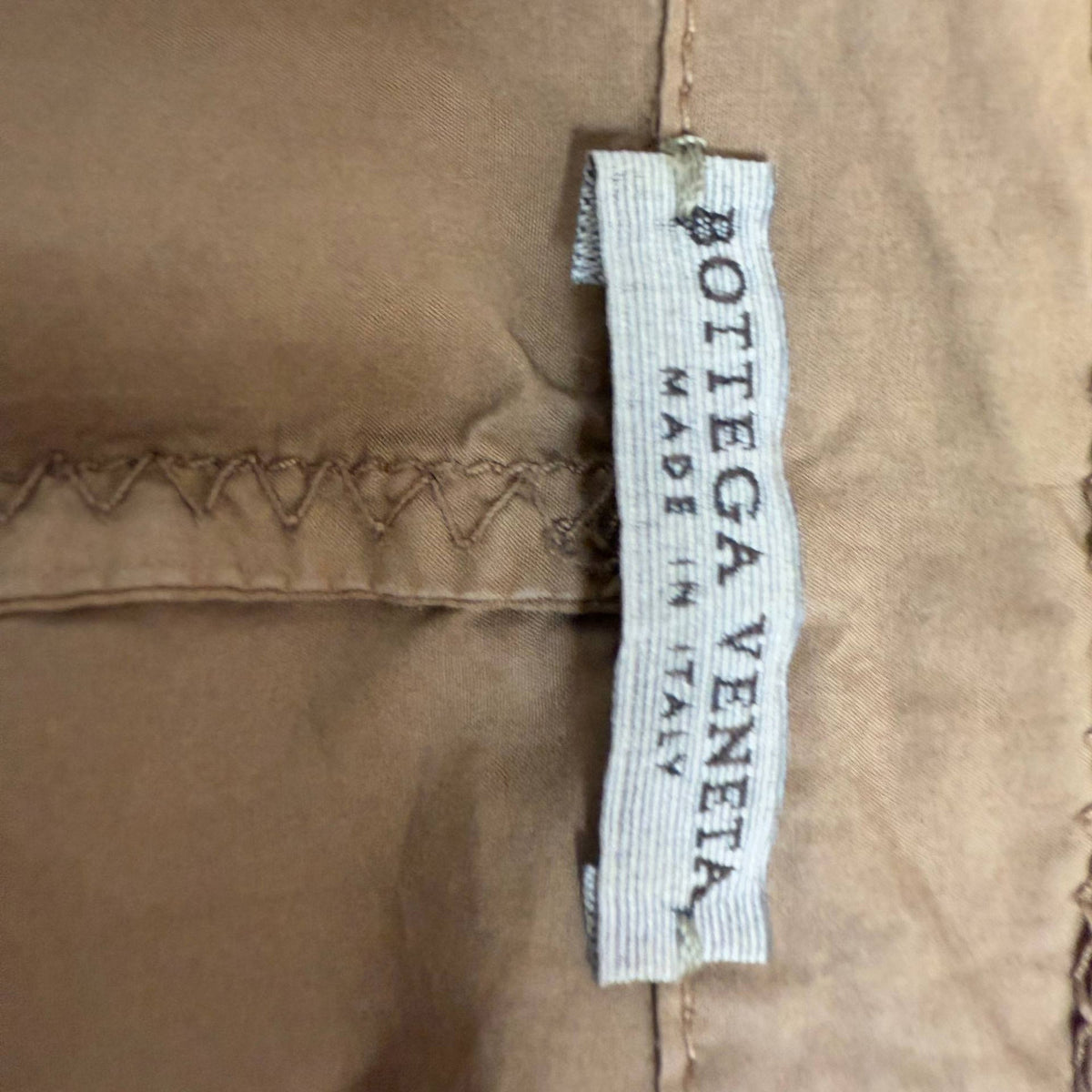 Bottega Veneta Single-Breasted Detailed Stitch Blazer in Brown Cotton