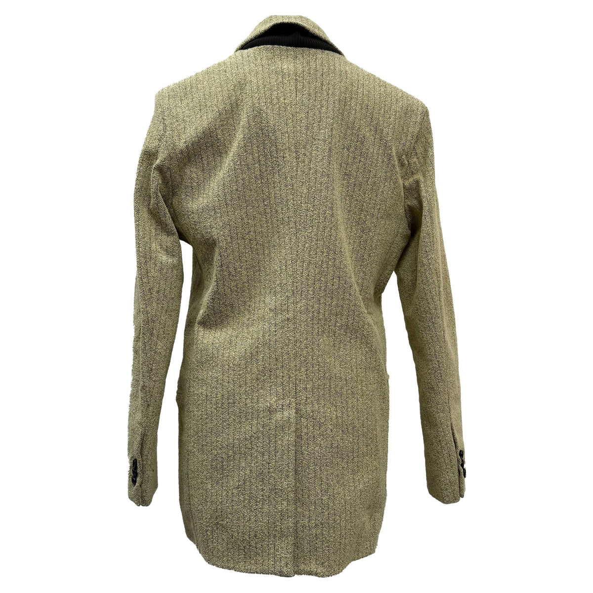 Bottega Veneta Single-Breasted Herringbone Blazer in Beige Polyamide
