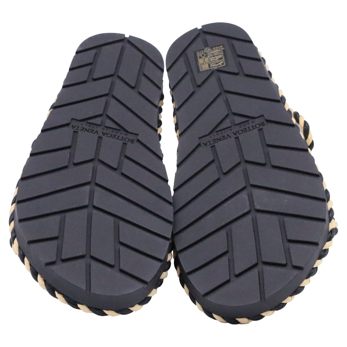 Bottega Veneta Jack Woven Slingback Sandals in Beige Raffia