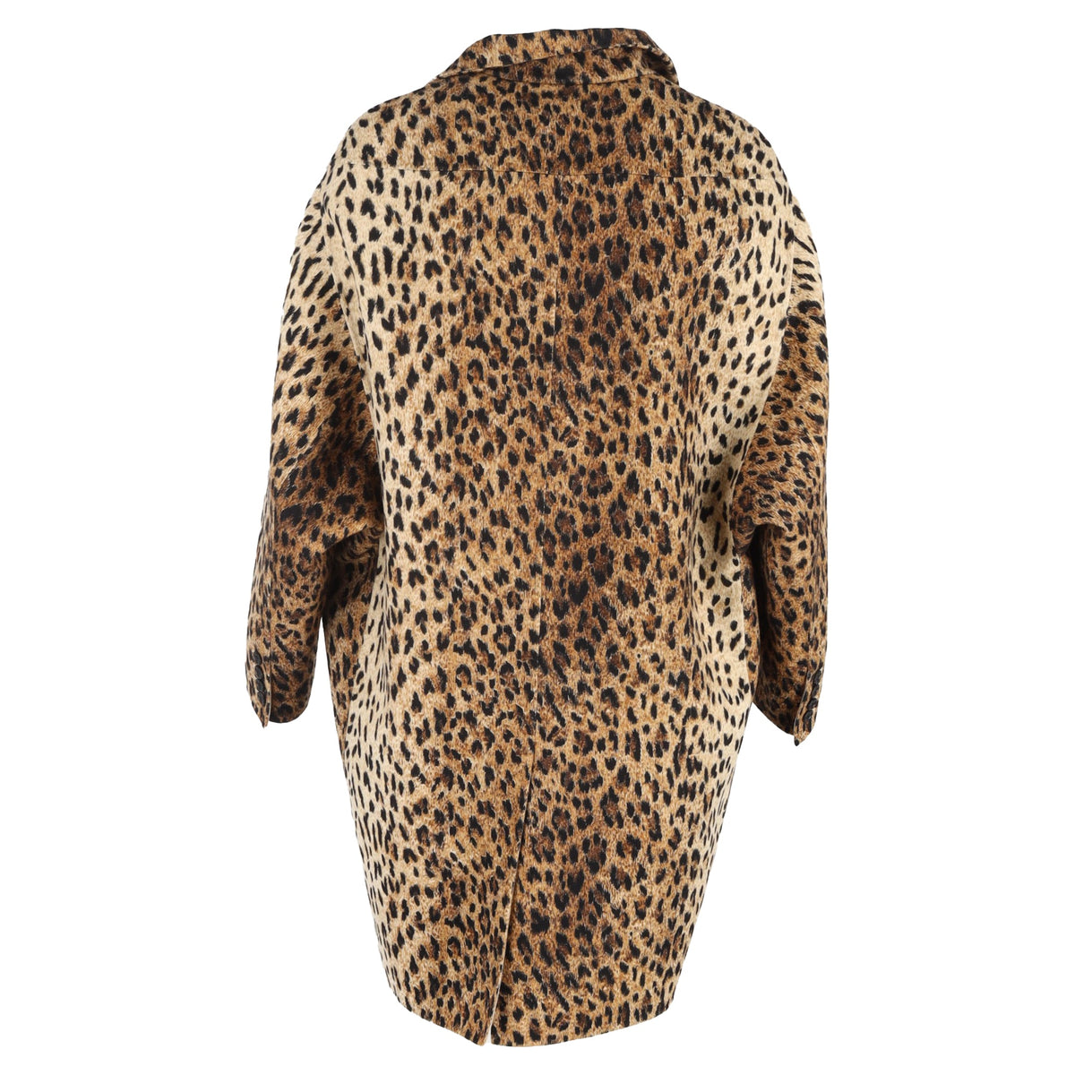 Valentino Egg-Shaped Coat in Animal Print Wool