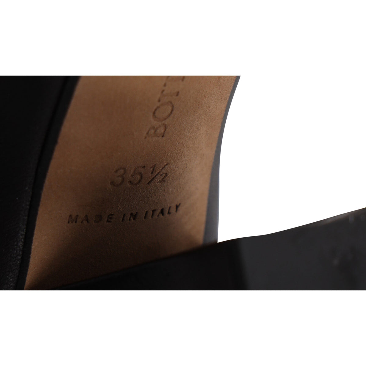 Bottega Veneta Almond Pumps in Black Lamb Leather