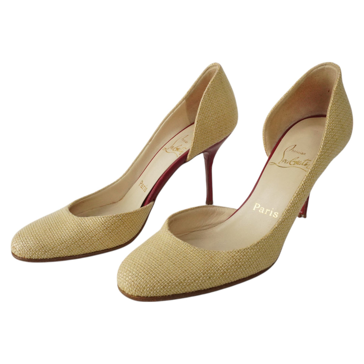 Christian Louboutin Light Rattan Heels