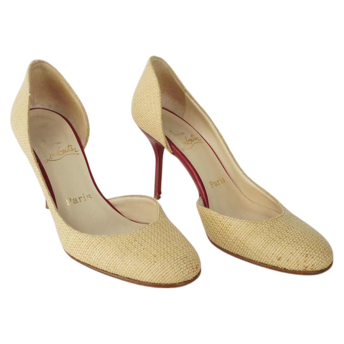 Christian Louboutin Light Rattan Heels