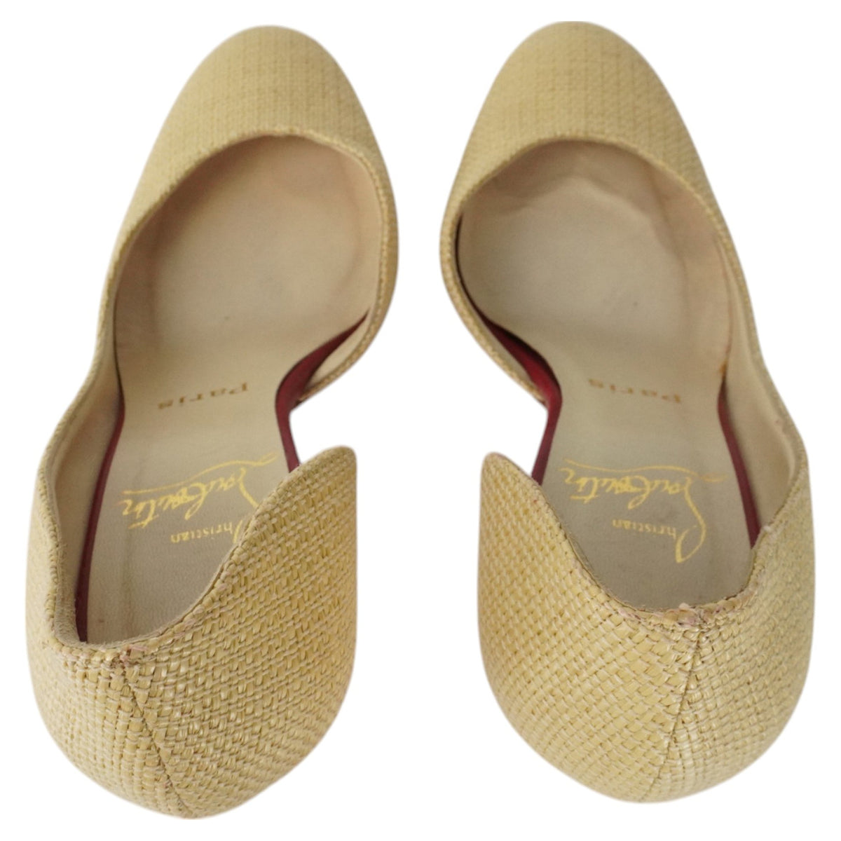 Christian Louboutin Light Rattan Heels