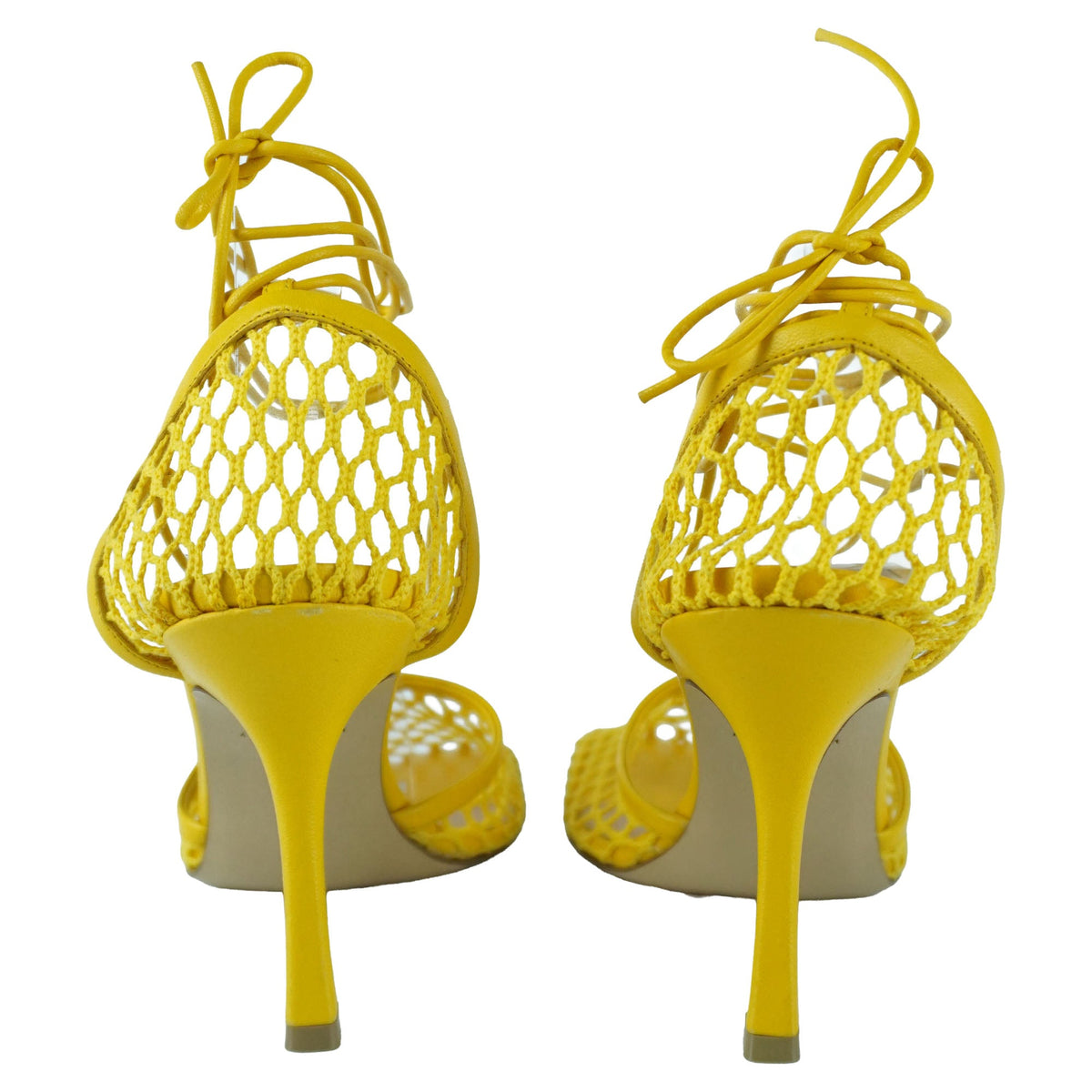 Bottega Veneta Stretch Cloth Yellow Sandals