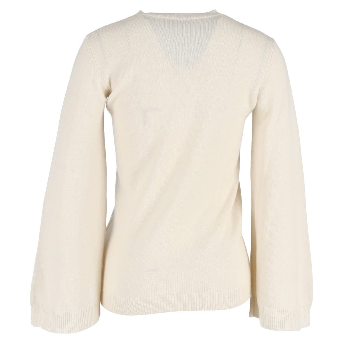 Valentino Garavani VLogo Crewneck Sweater in Cream Wool