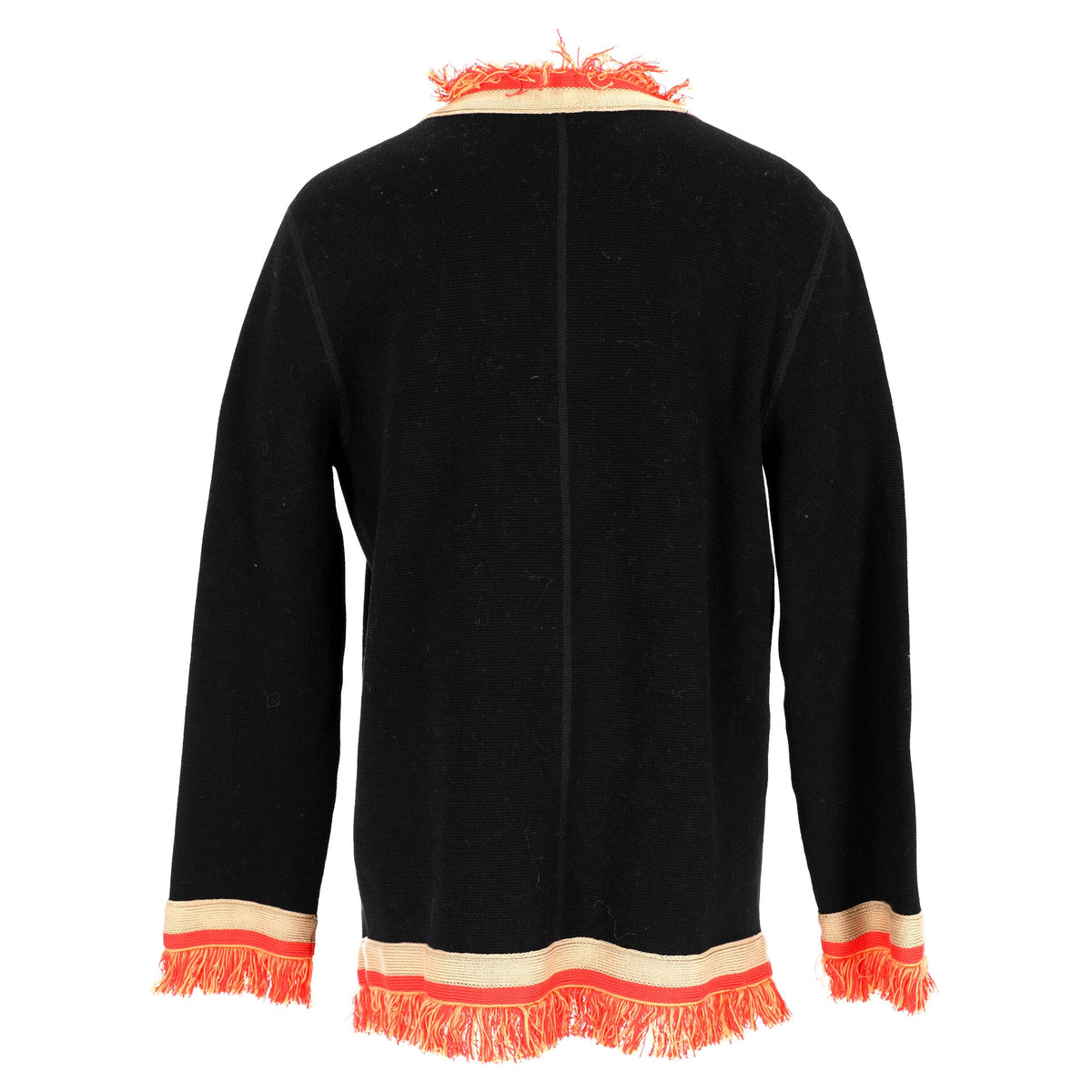 Bottega Veneta Fringe-Trimmed Blazer in Multicolor Cotton