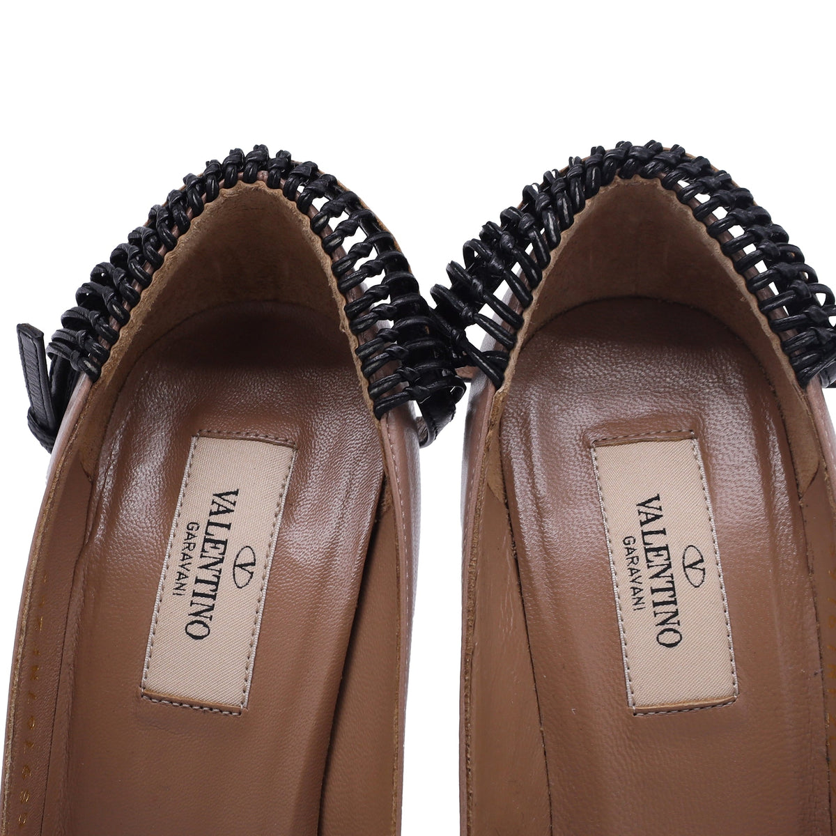Valentino Garavani Color-Block Ankle Strap Pumps in Multicolor Leather