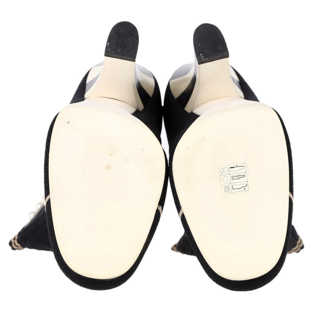 Fendi Knit Fabric Pearl Embellished Sock Ankle Boots in Black Nylon
