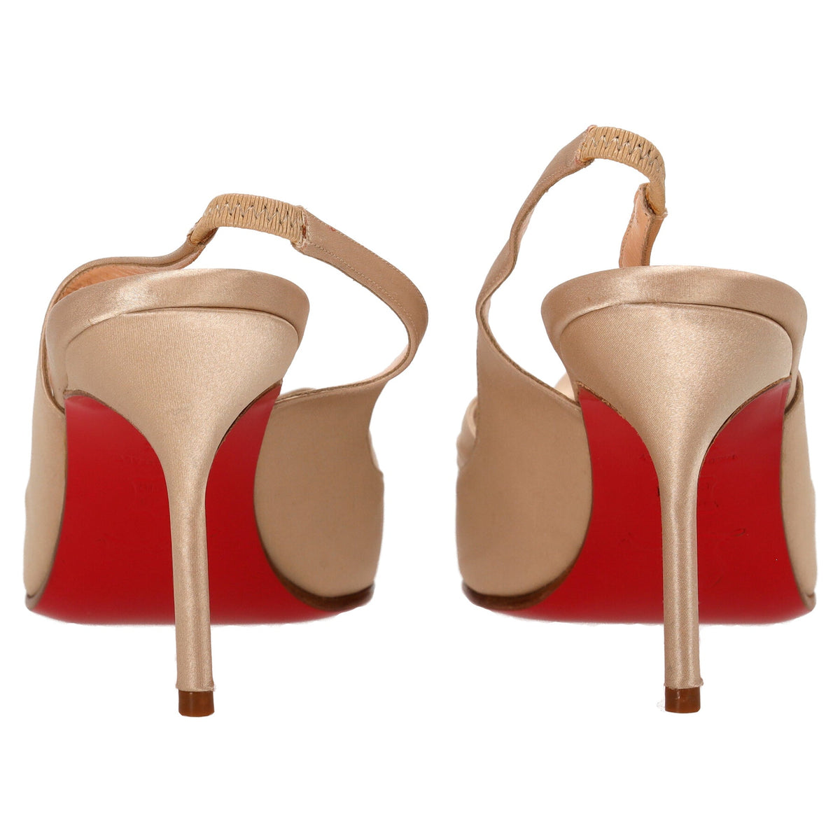 Christian Louboutin Moustique Slingback Pumps in Pink Satin