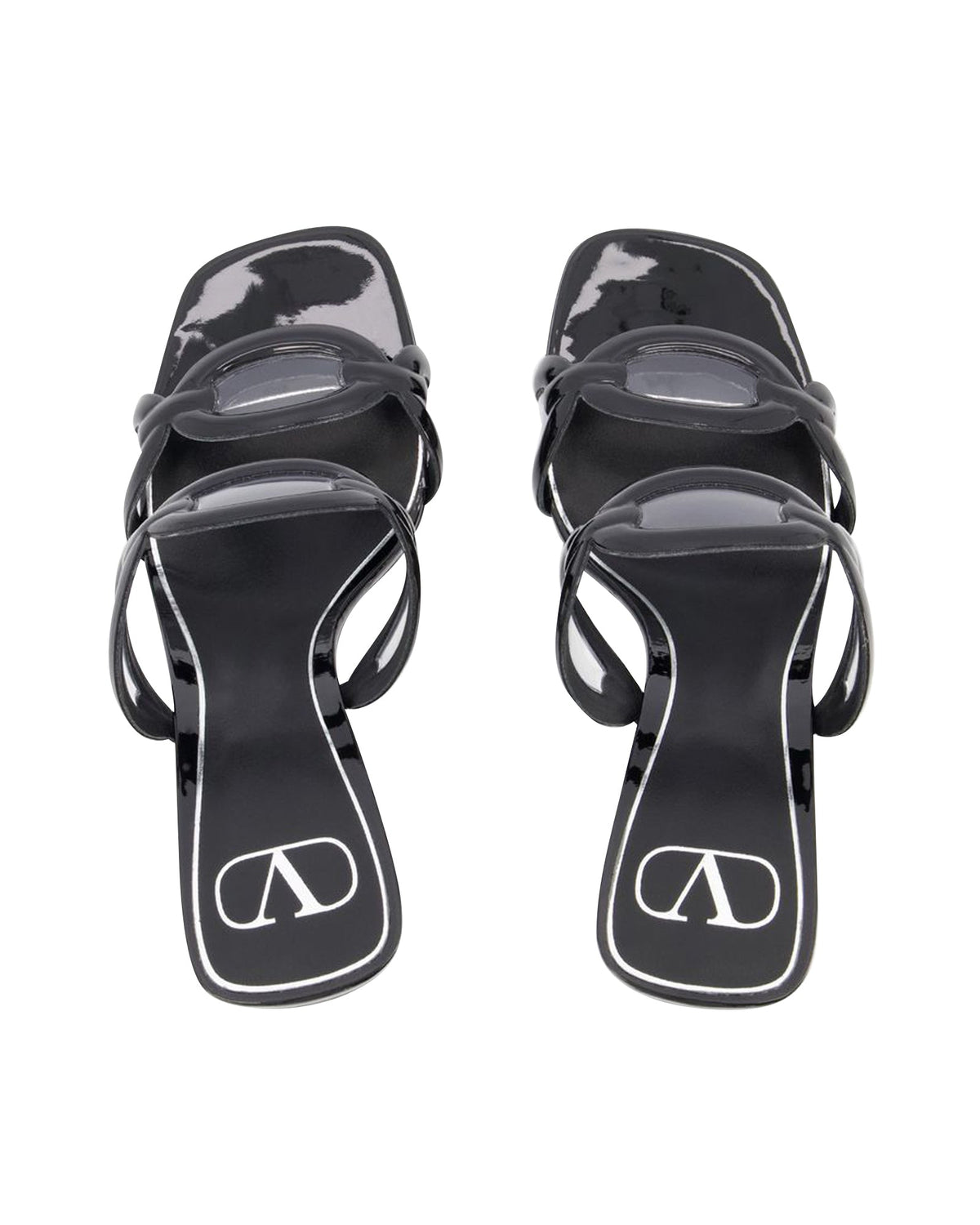 Chain 1967 T.100 Sandals - Valentino Garavani - Black - Brass
