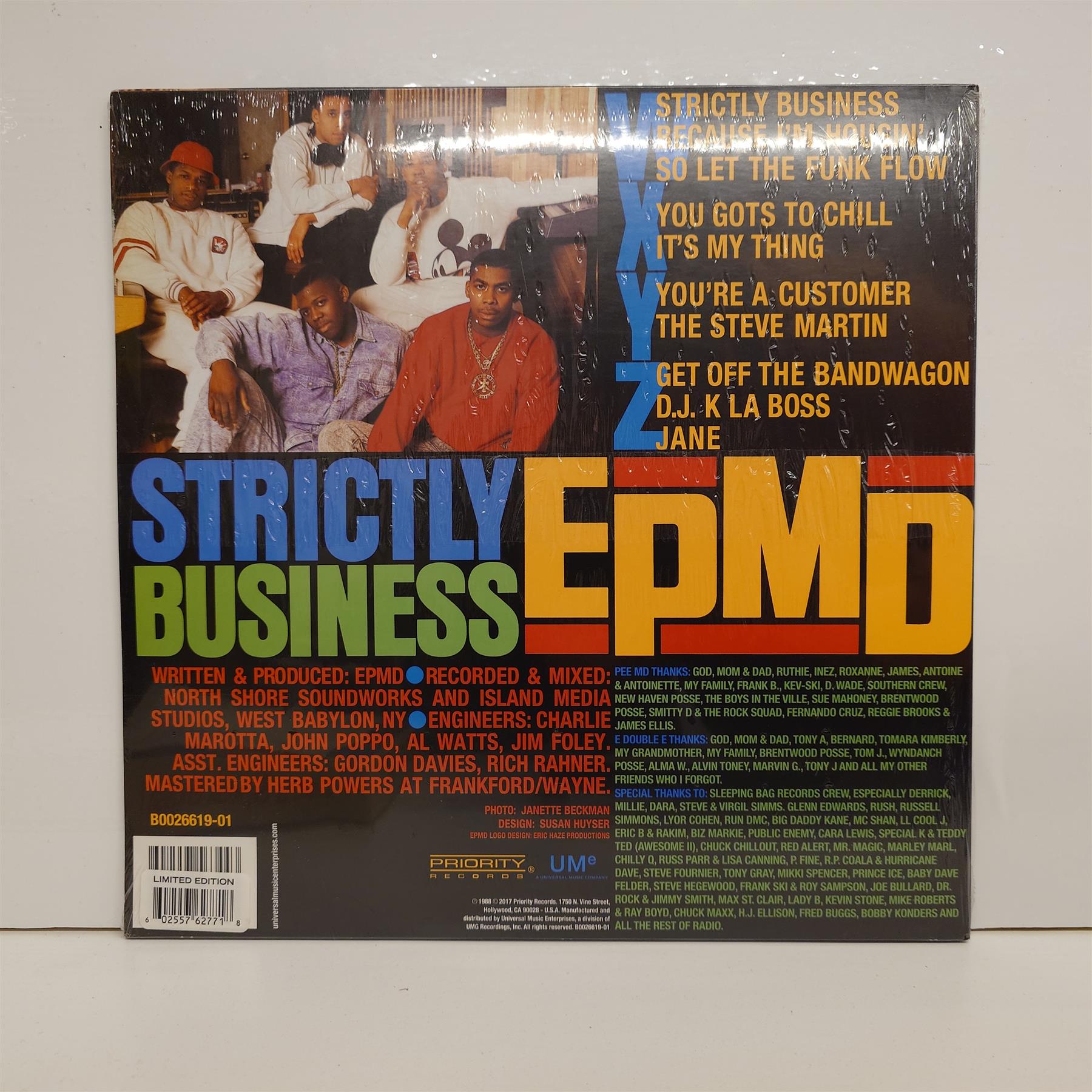 EPMD - Strictly Business 2x Yellow Vinyl LP Reissue