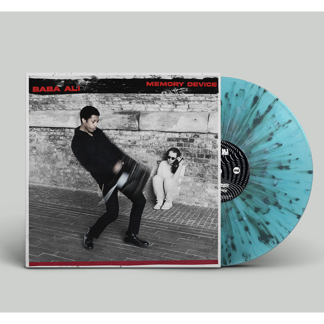 Baba Ali - Memory Device Turquoise/Black Splatter Vinyl LP