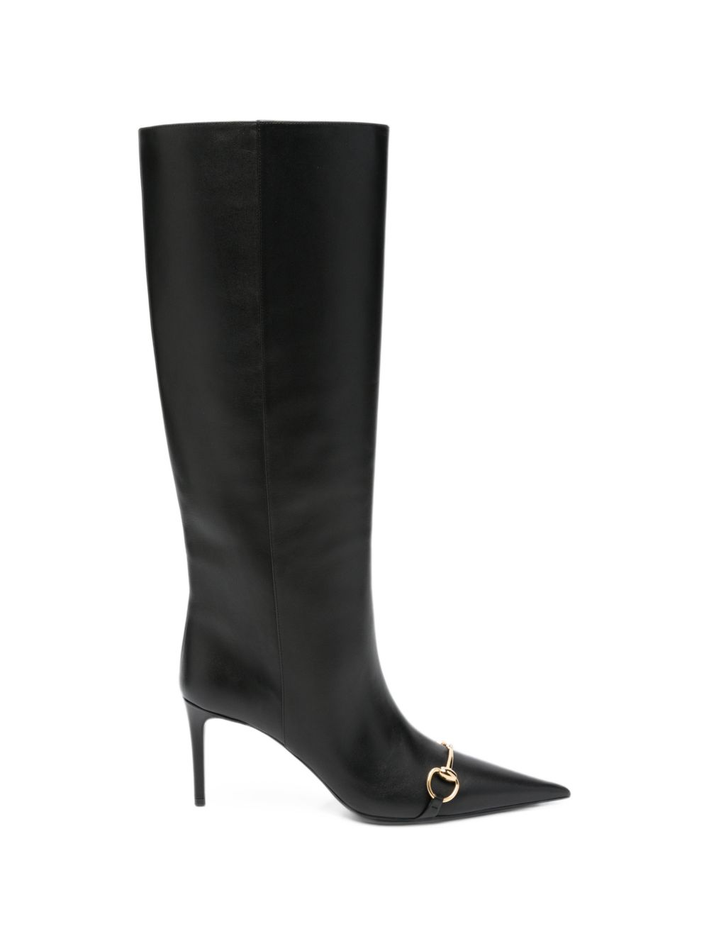 Gucci Women Leather Heel Boots