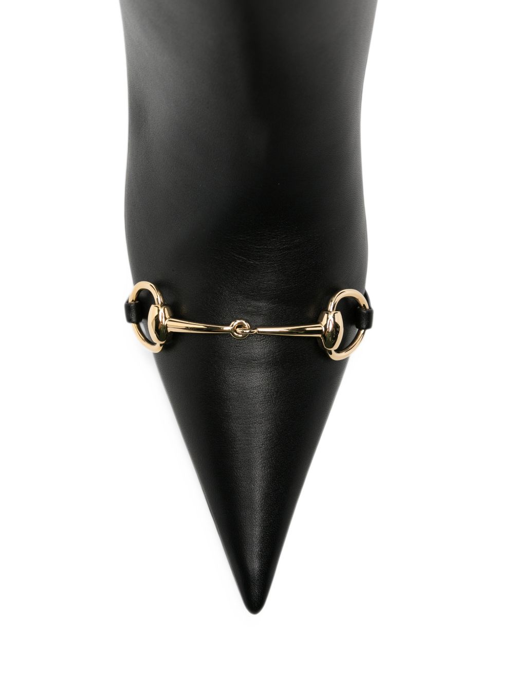 Gucci Women Leather Heel Boots