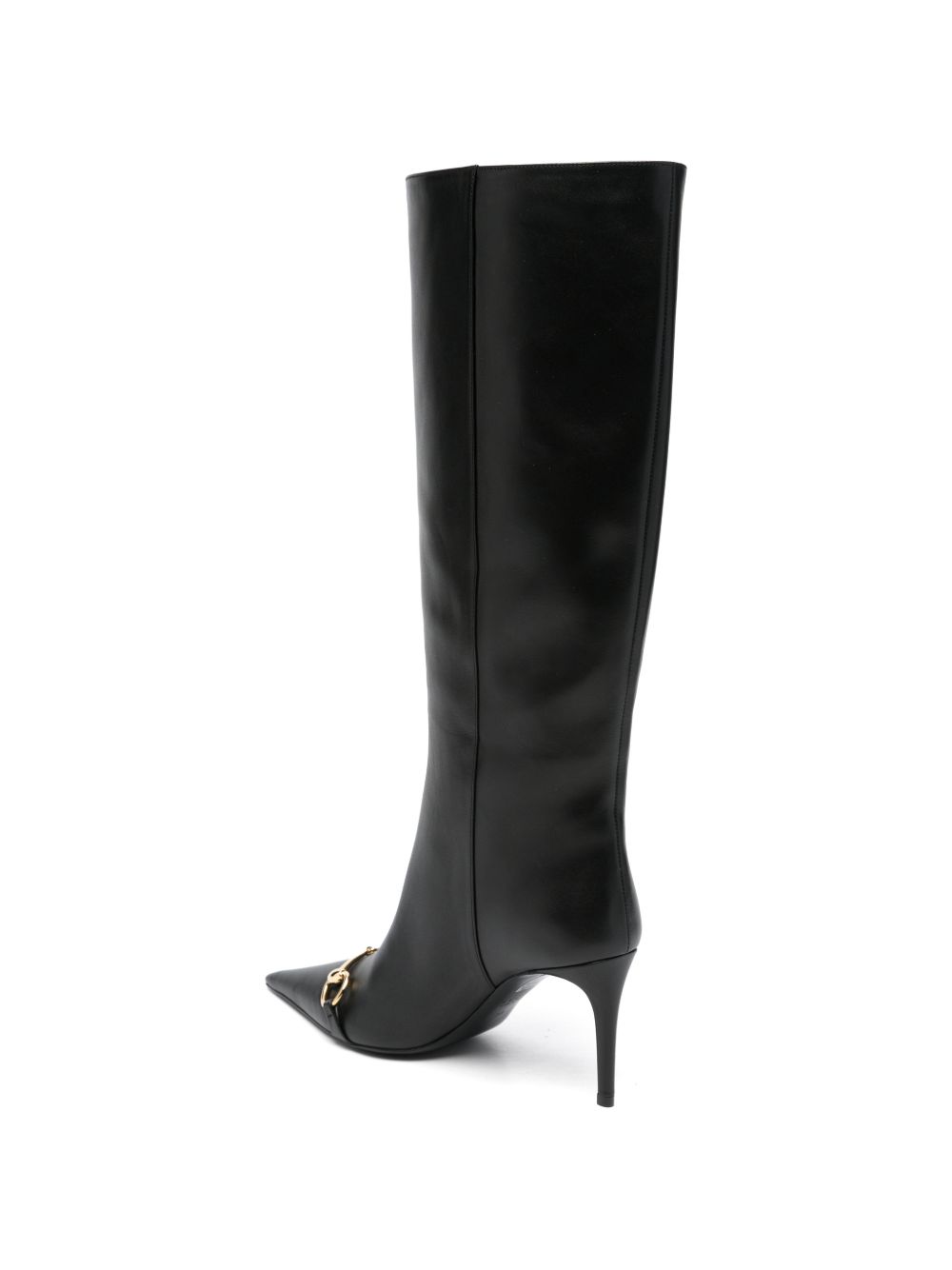 Gucci Women Leather Heel Boots