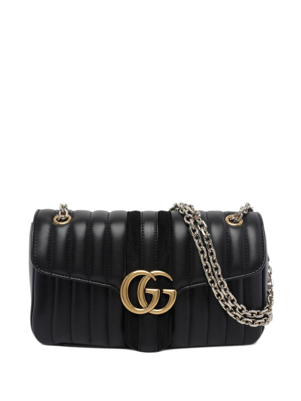 Gucci Women Gg Mamront Medium Leather Shoulder Bag