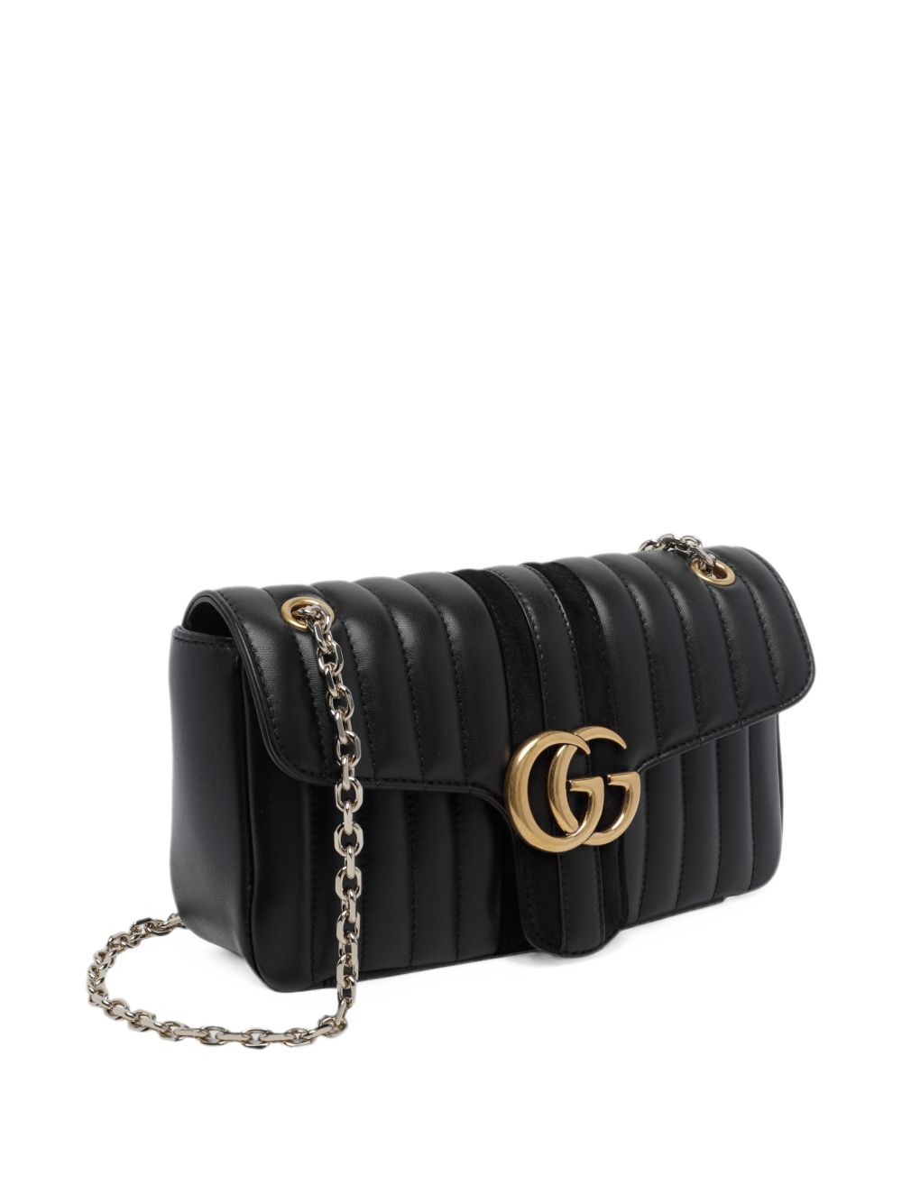 Gucci Women Gg Mamront Medium Leather Shoulder Bag
