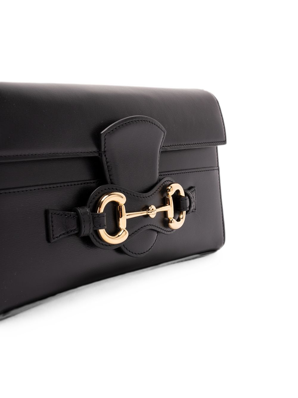 Gucci Women Horsebit Ristretto Medium Leather Shoulder Bag