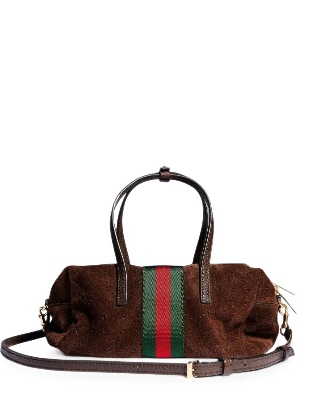 Gucci Women Web Detail Suede Leather Mini Bag
