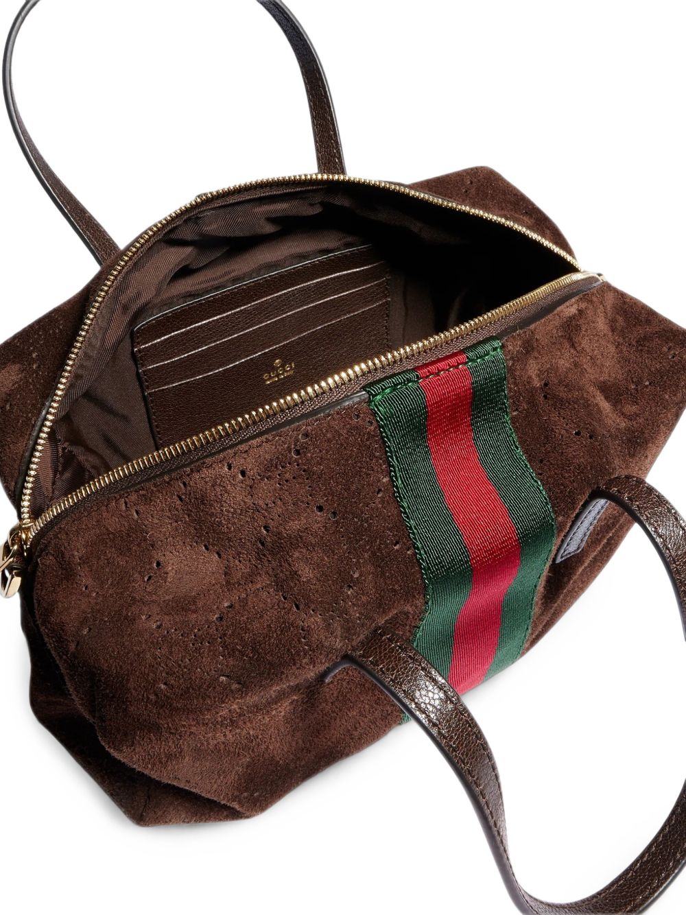 Gucci Women Web Detail Suede Leather Mini Bag