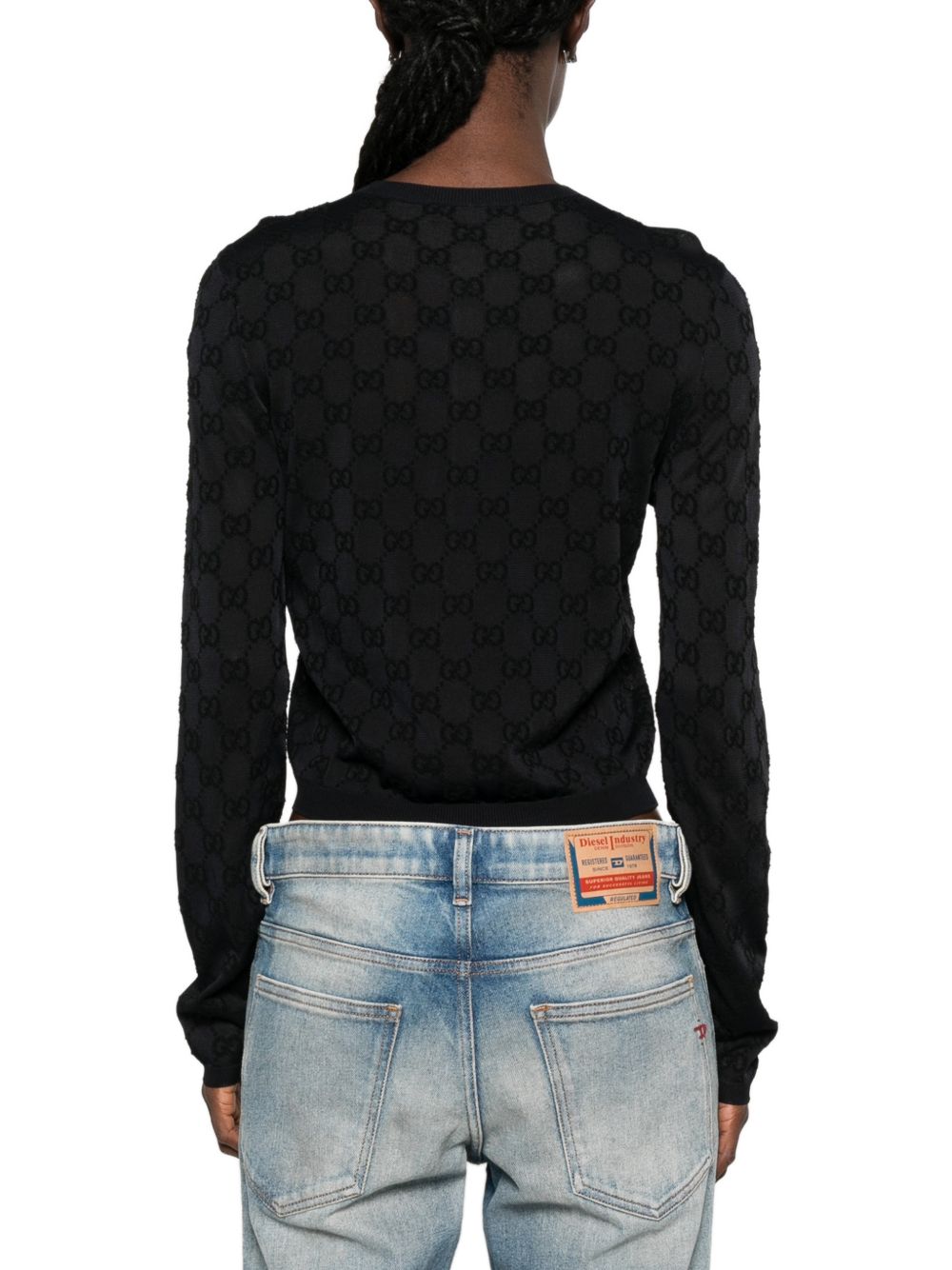 Gucci Women Gg Crewneck Cardigan