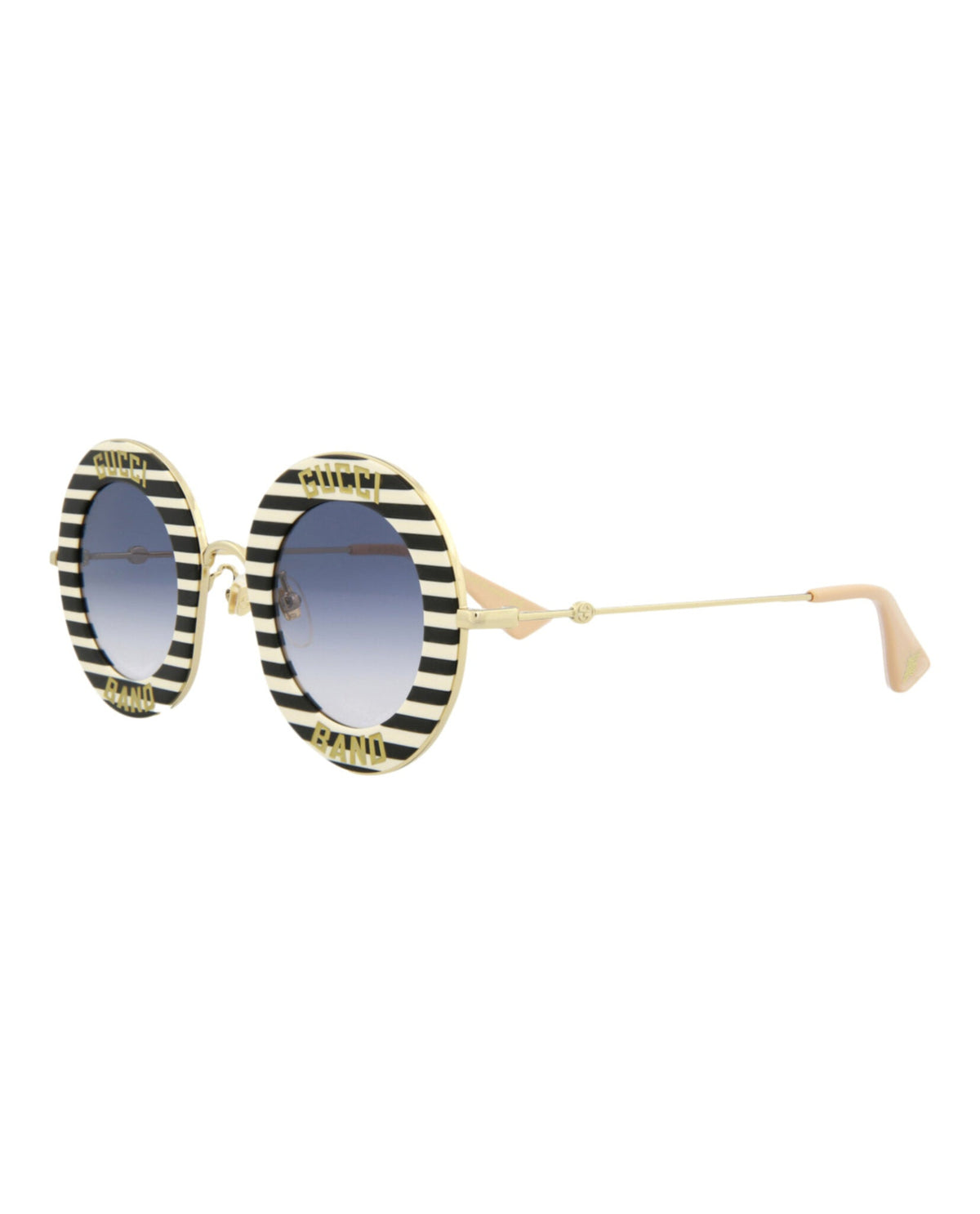 Gucci Womens Round/Oval Black Gold Blue Fashion Designer Eyewear